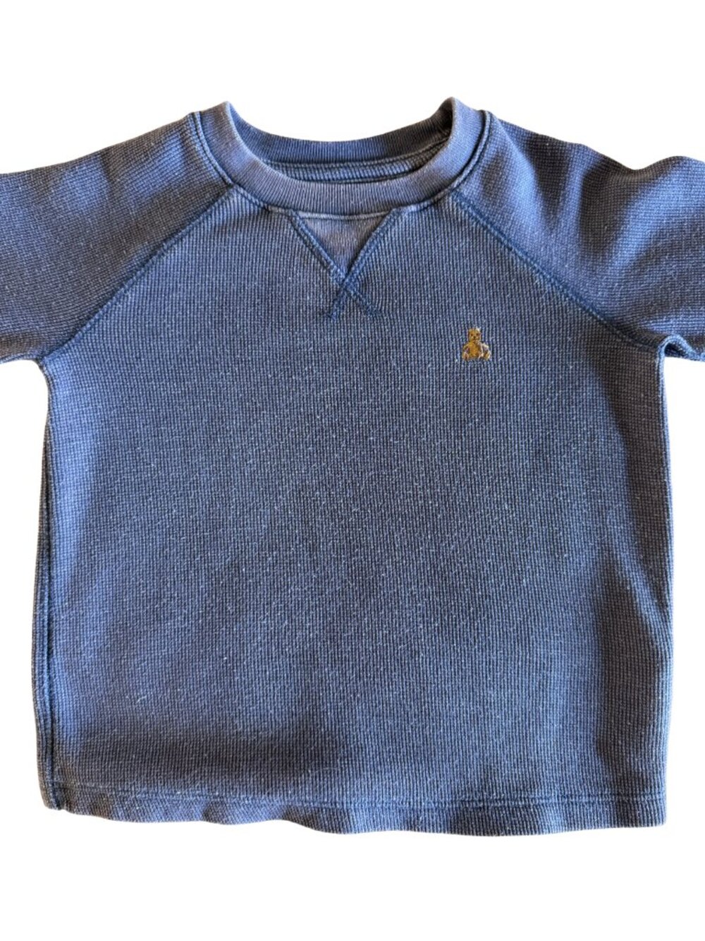 Baby Gap - Waffle-Knit Thermal Raglan Pullover Elbow Patch 3Y